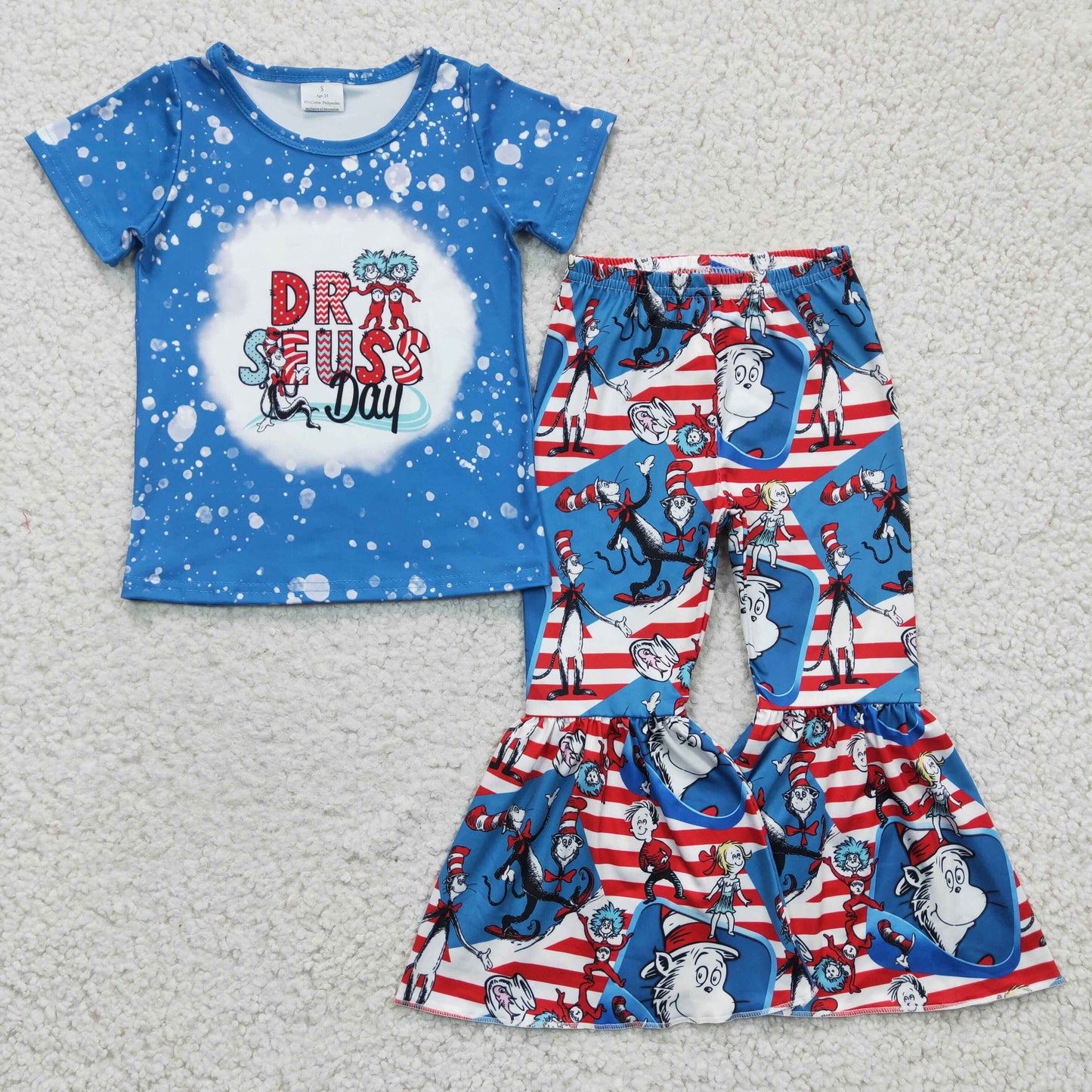 Baby Girls Boys Red Stripes Dr Reading Sibling Clothes