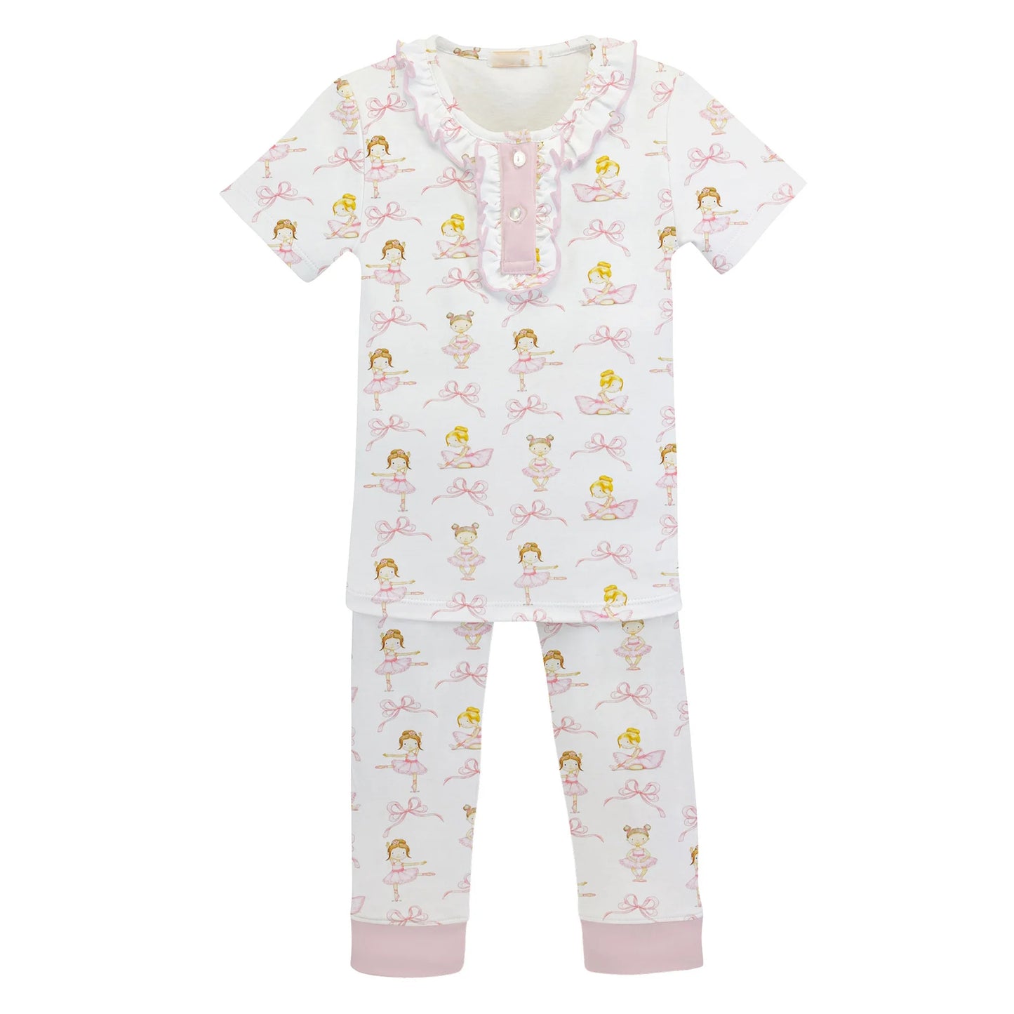 GSPO1649 Ballet Dancer Print Girls Pajama Set Preorder