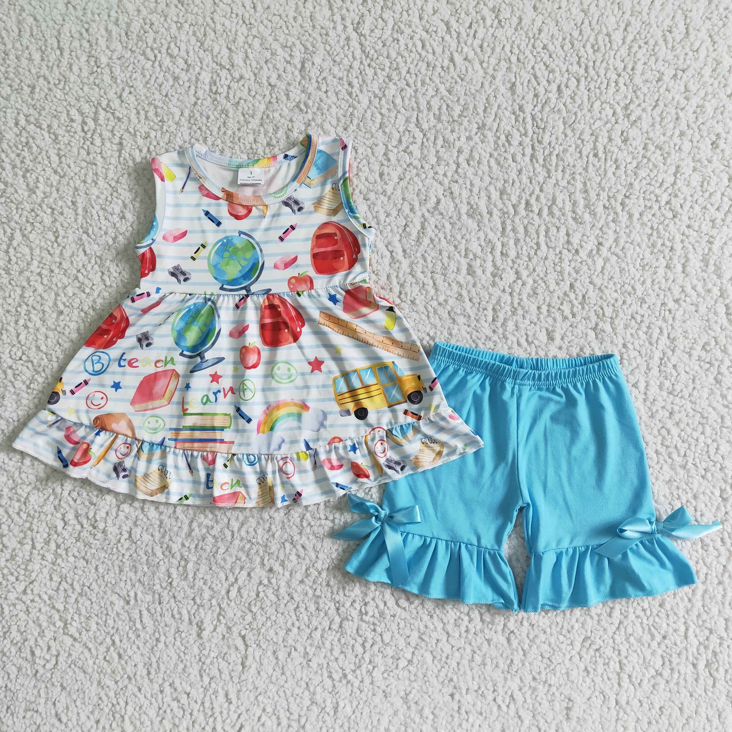 Back to School  Pencle Shorts Set