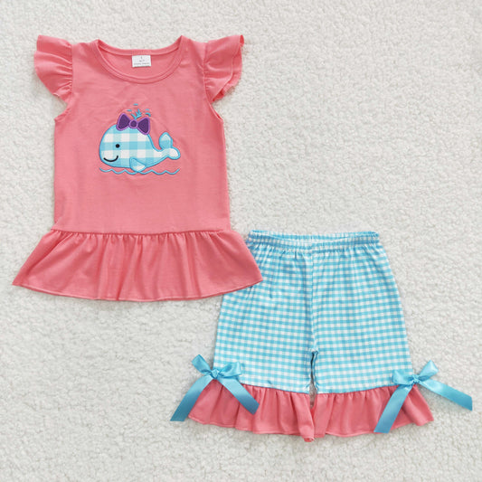 Kids Girls Summer Shorts Outfit On Sale