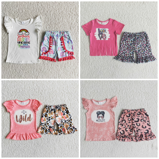 Summer Baby Girls Shorts Set On sale $2.99