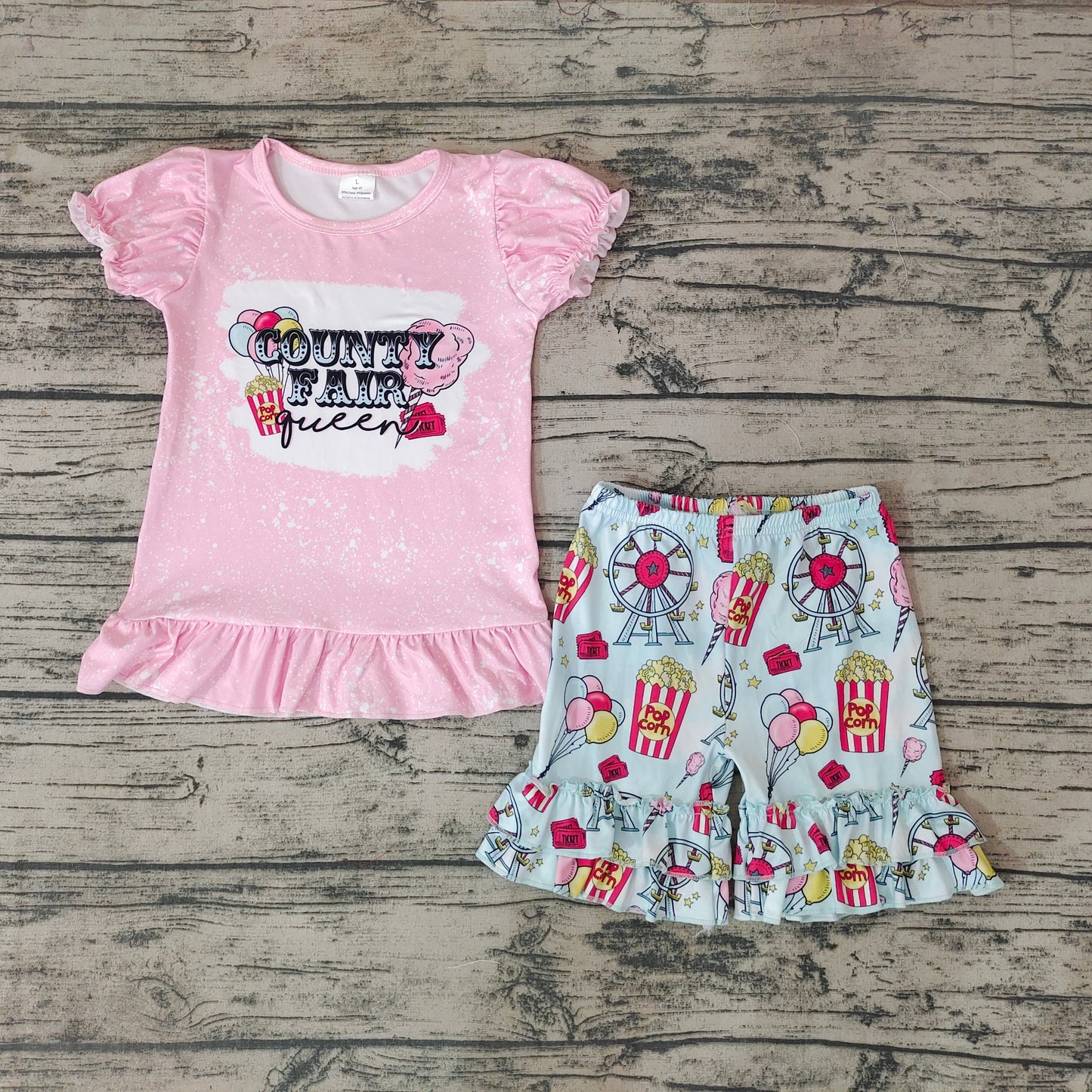 Summer Country Fair Queen Shorts Set