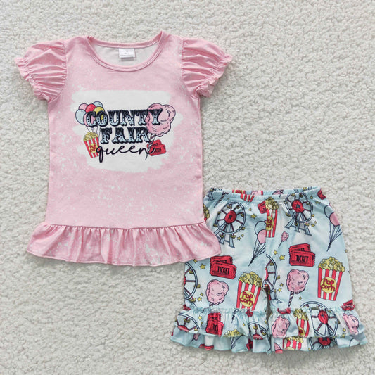 Summer Country Fair Queen Shorts Set