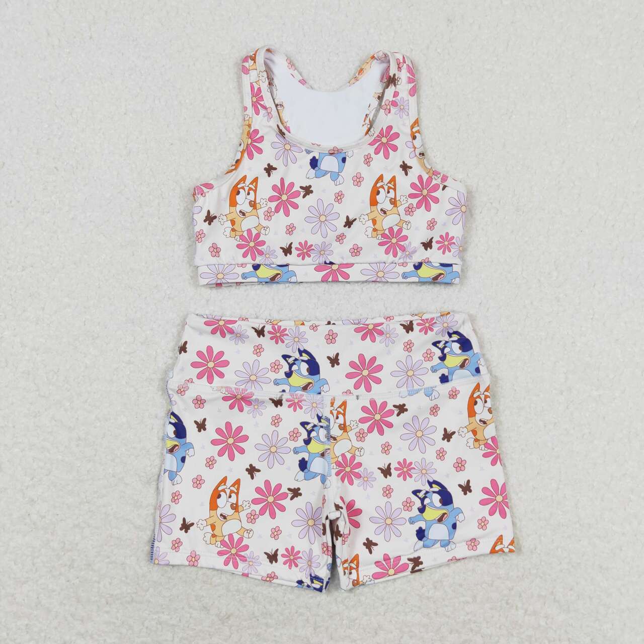 Summer Baby Girls Sport Yoga Vest top and Shorts Outfit