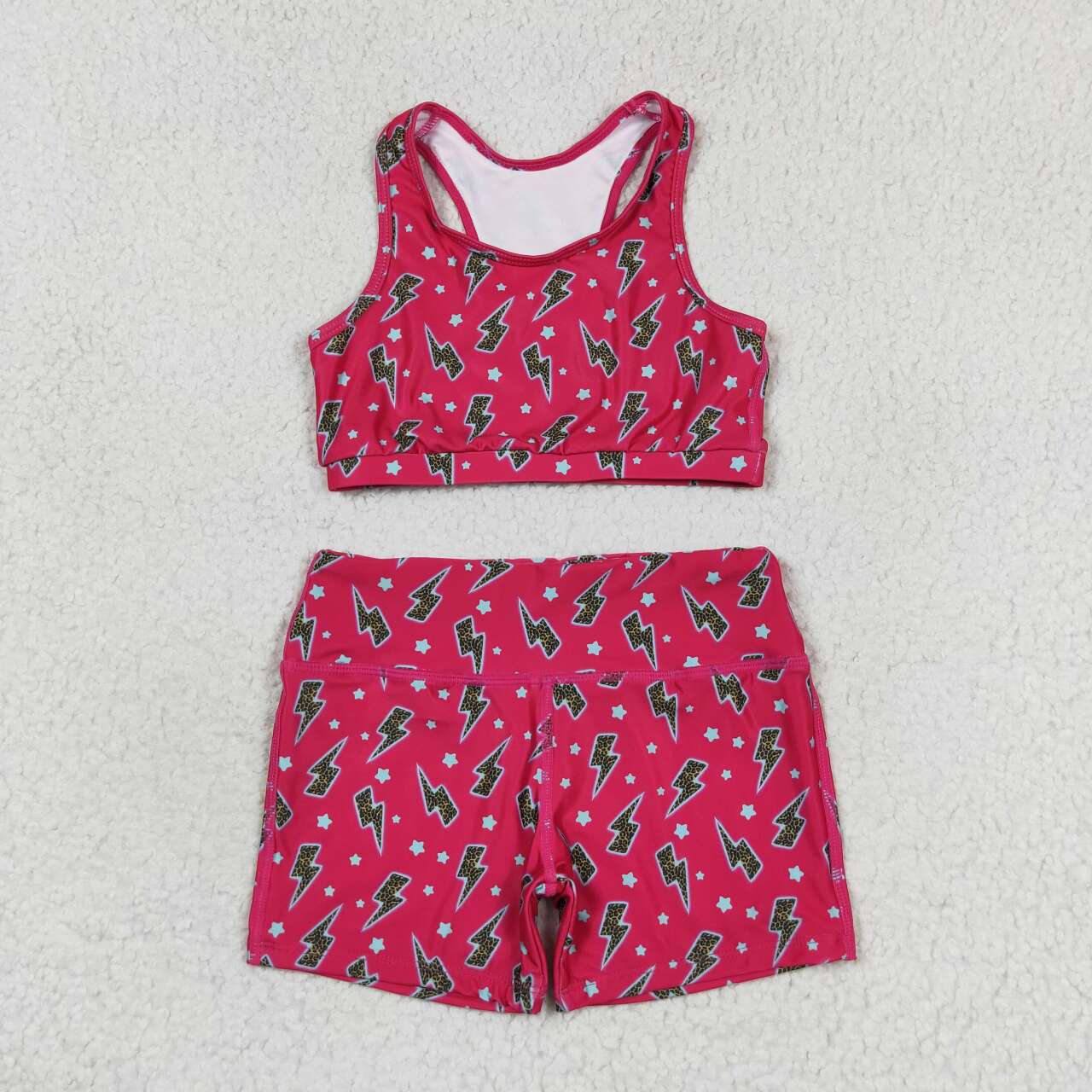 Summer Baby Girls Sport Yoga Vest top and Shorts Outfit