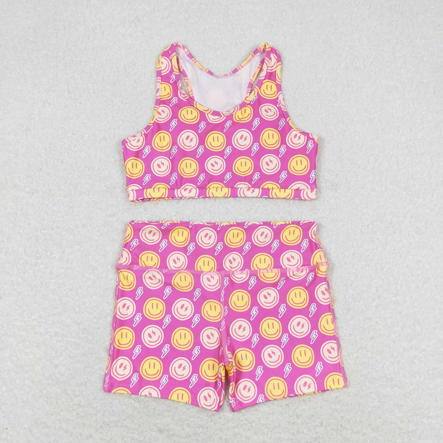 Summer Baby Girls Sport Yoga Vest top and Shorts Outfit