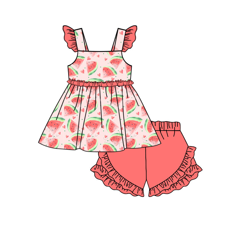 Toddler Baby Sibling  Watermelon Matching Set and Romper Preorder