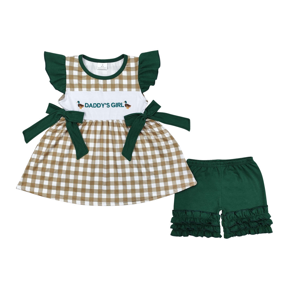 Sibling Boys Baby Girls Daddy Ducks Summer Outfits Suits