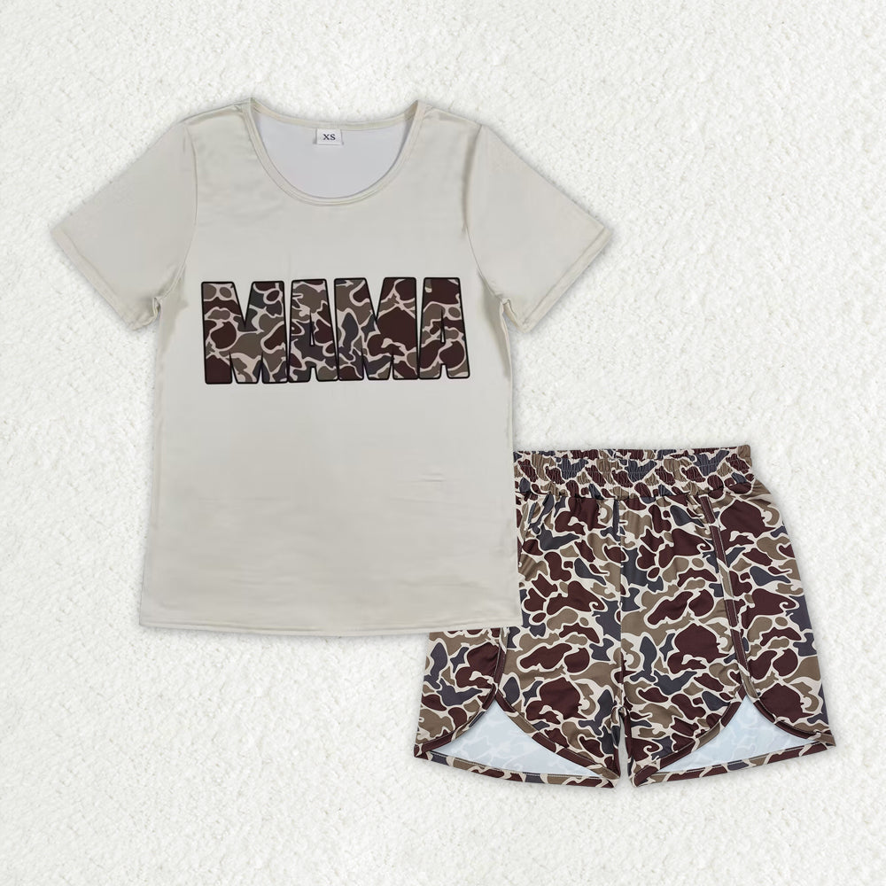 Mommy and Me Camo Shorts Outfit
