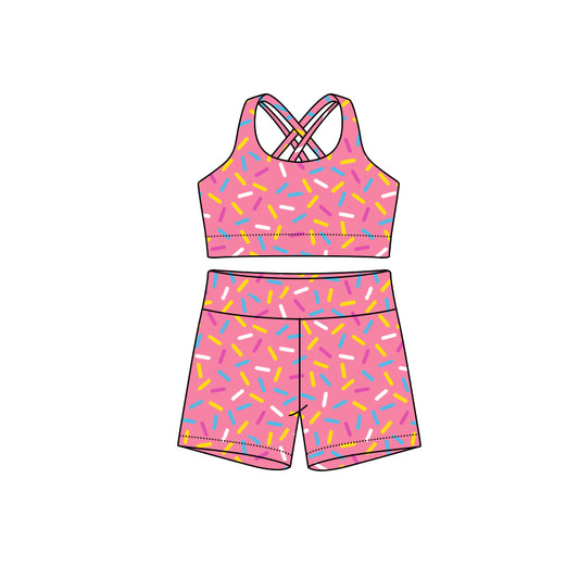 Adult Women Sprinkles Pink Sport Set Preorder