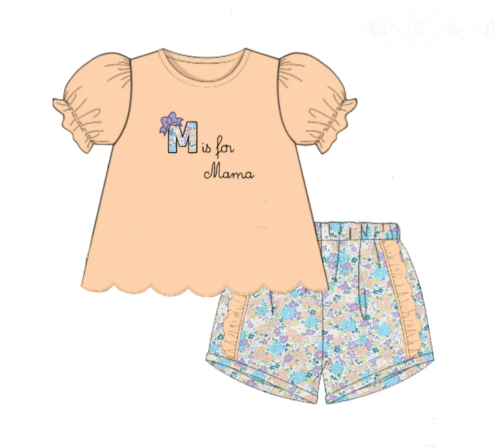 GSSO2877 M is for mama shorts set preorder