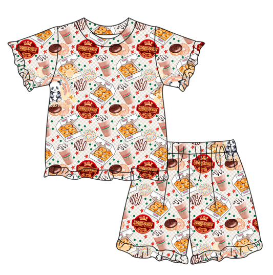 GSSO3328 Baby Girls Food Shorts Set Preorder
