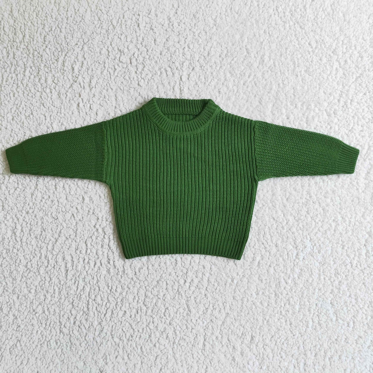 GT0031 Green Color long Sleeve Sweater Top