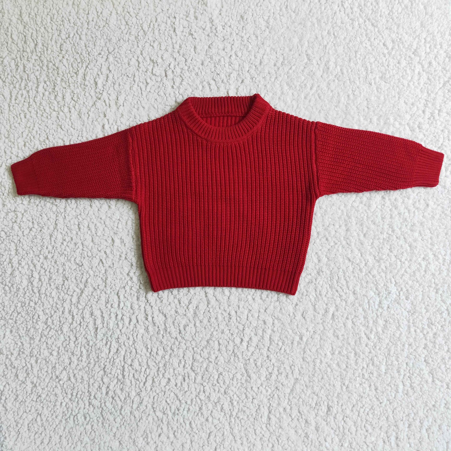 GT0032  Red Color long Sleeve Sweater Top