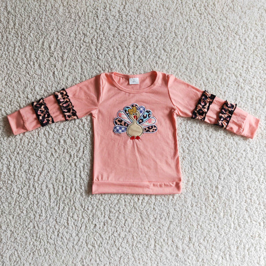 Thanksgiving Turkey Pink Shirt Top