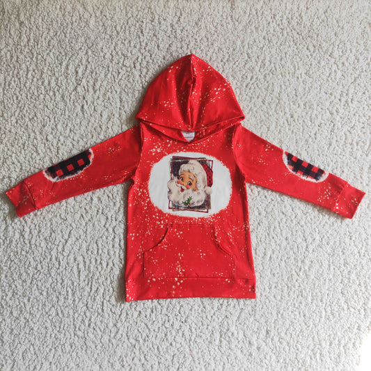 Baby Girls Christmas Santa Hoodie Top On Sale