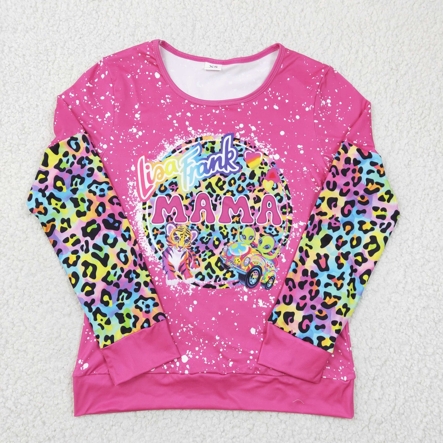 Colorful Leopard Tiger Mama Sweatshirt Adult Top Clothing