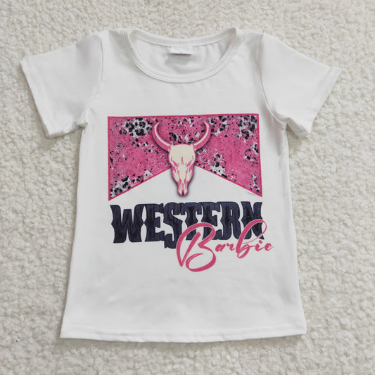 Baby Girls Western Babe Short Sleeve Shirt Top