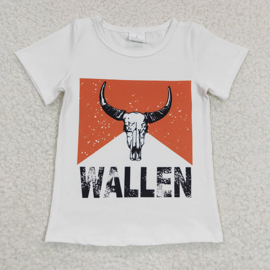 Baby Girls White Color Wallen Short Sleeve Shirt Top