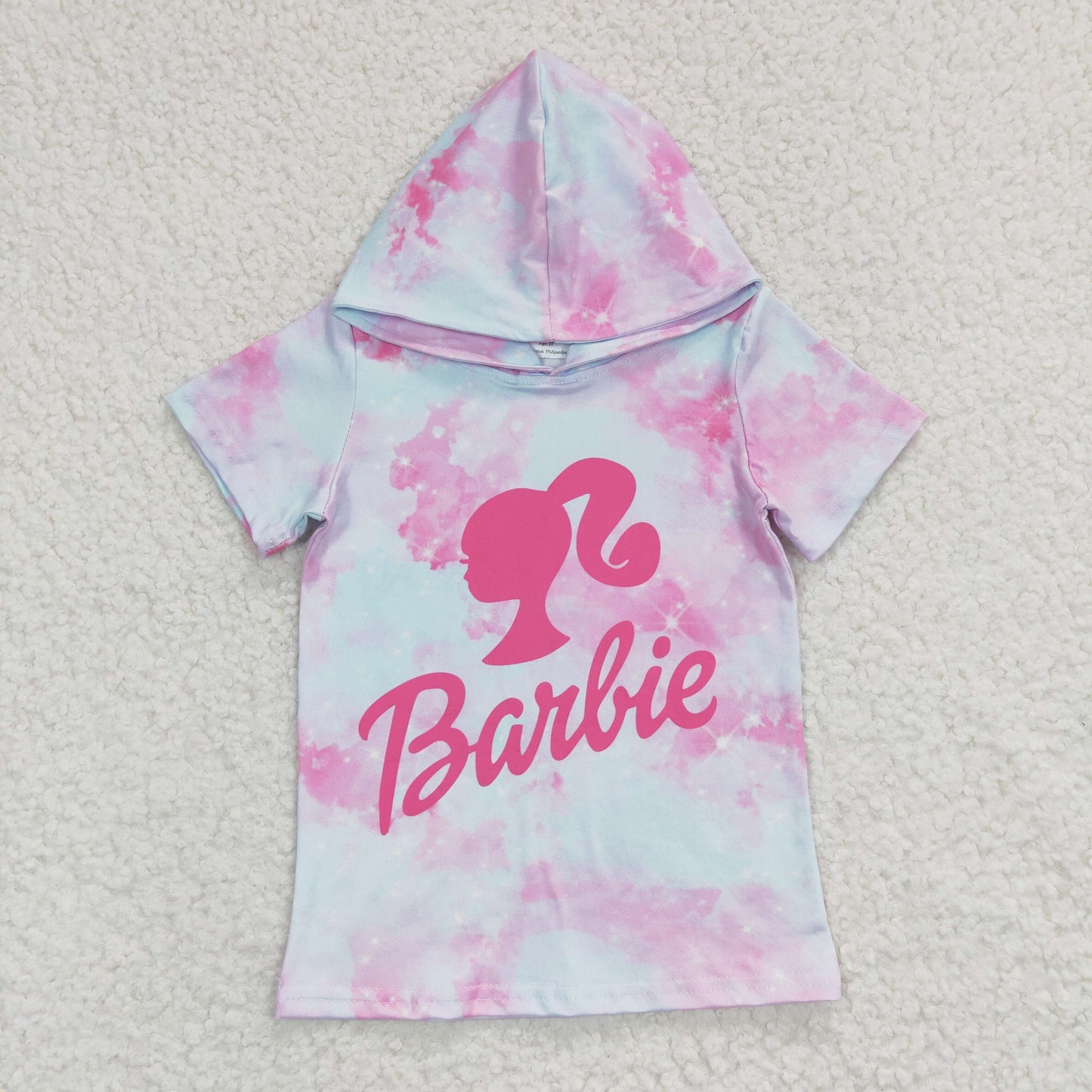 Baby Girls Hoodie Doll Tie Dye Shirts Tops