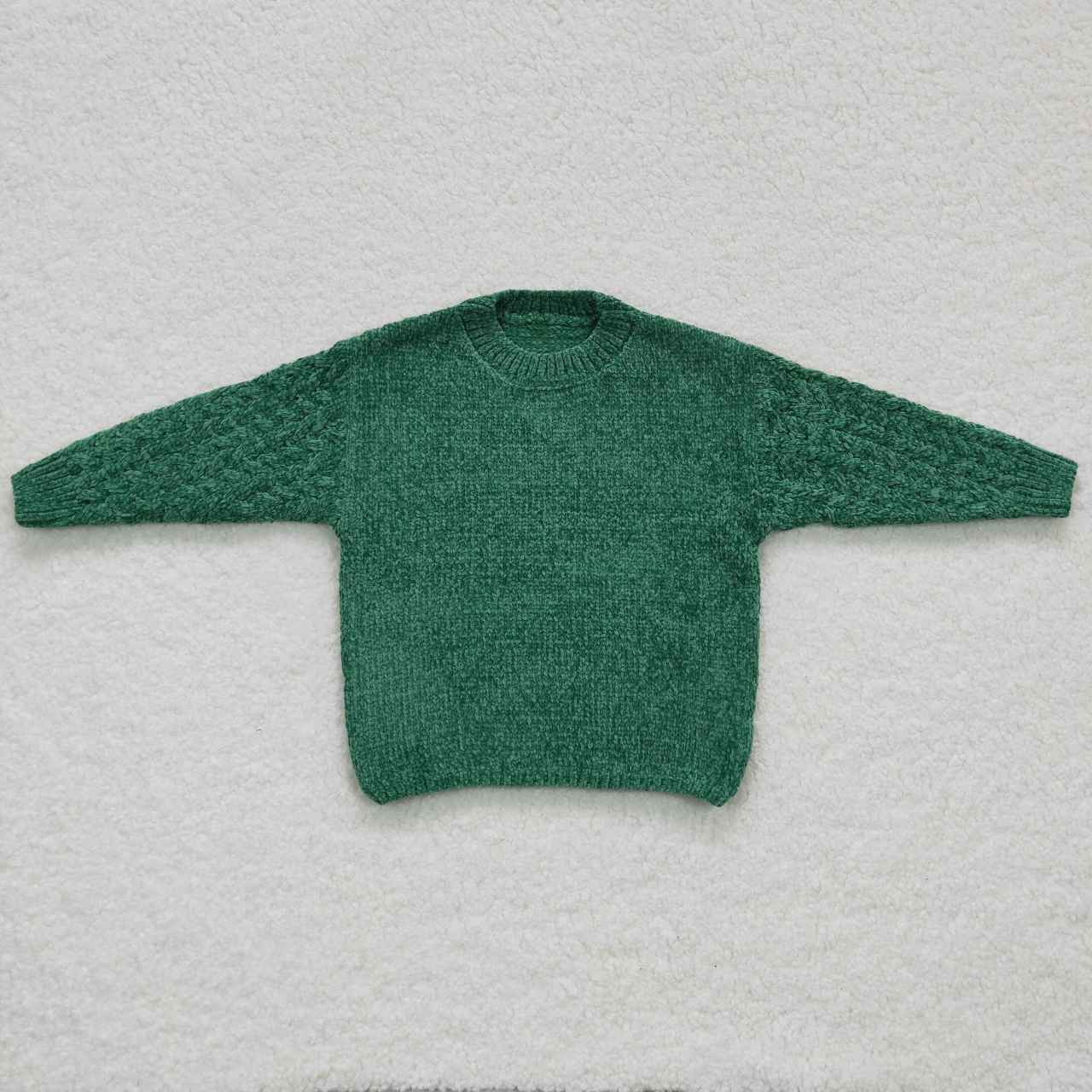 Baby Girls Green Color Fall Long Sleeve Sweaters