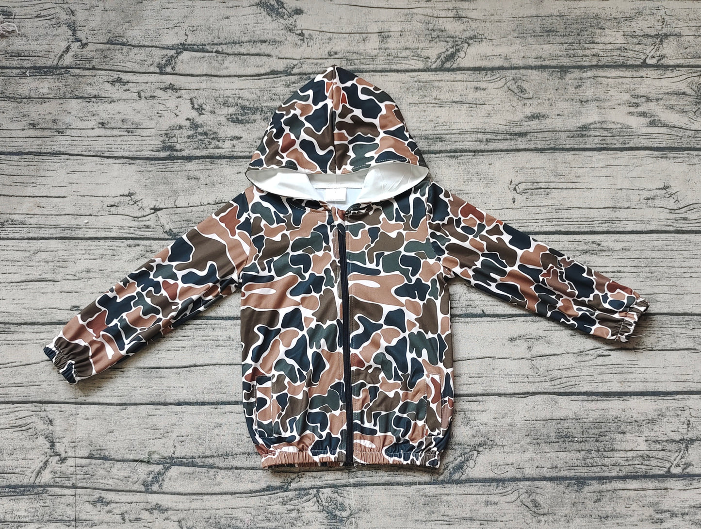 Baby Girls Camo Long Sleeve  Hoodie Top