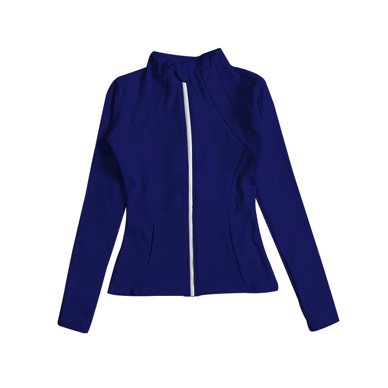 GT0677 Baby Girls Navy Zip Pocket Yoga Active Wear Jackets Preorder