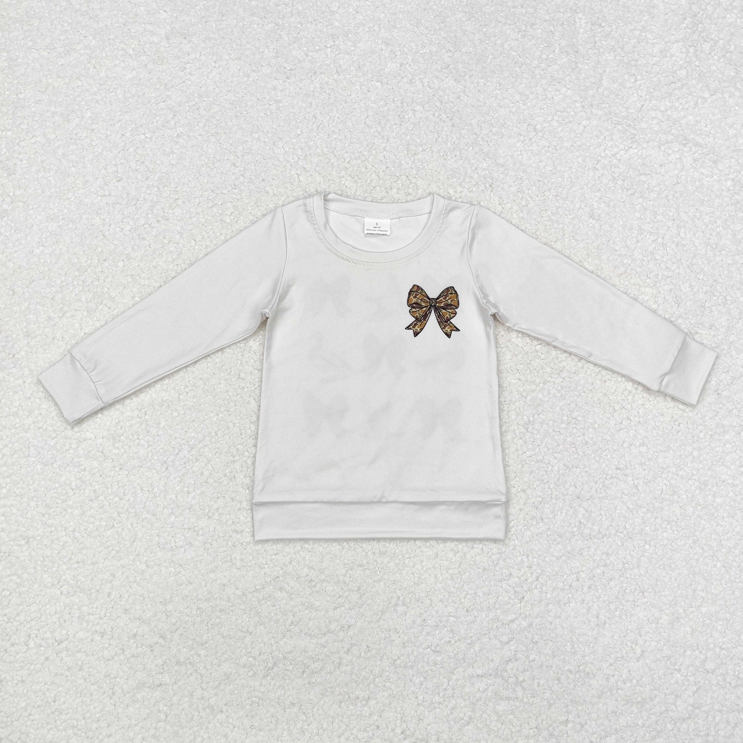 Baby Girls Camo Bow Duck Long Sleeve Top