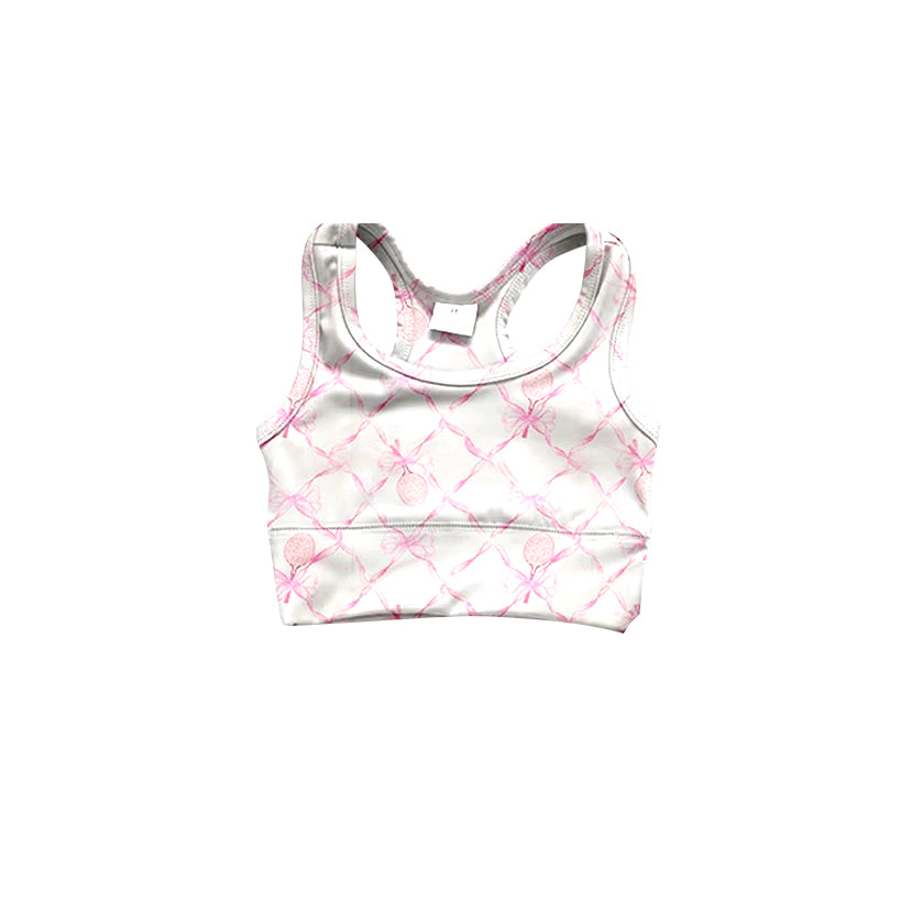 Toddler Girls Tennis Pink Bow Active Tank