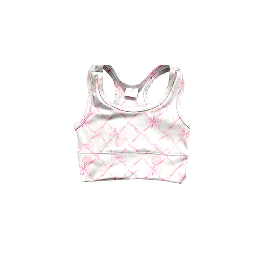 Toddler Girls Tennis Pink Bow Active Tank