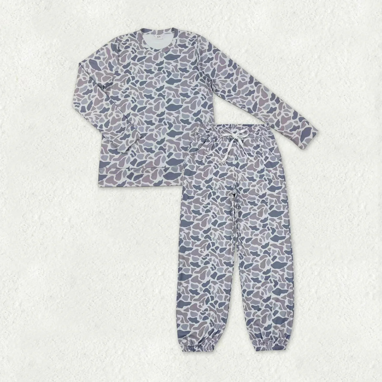 Adult Women Old School  Camo Active Jogger Set for Yoga Sport