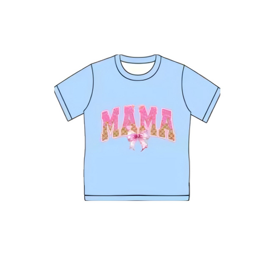 GT1310 Adult Size Mama Ice Cream Blue Short Sleeve T-shirt Top Preorder