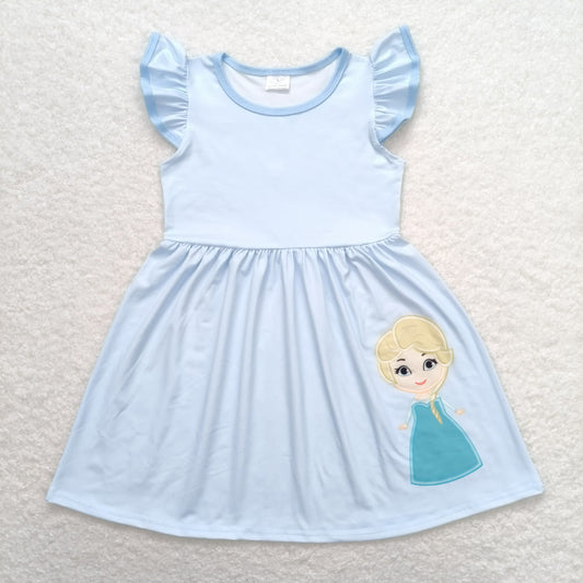 Sumemr Baby Girls Princess Blue Dress