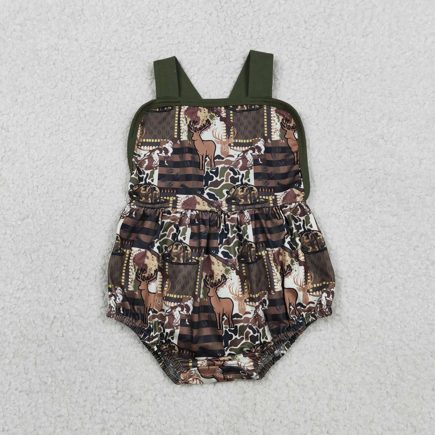 SR3927 Baby Boys Dear Camouflage Romper