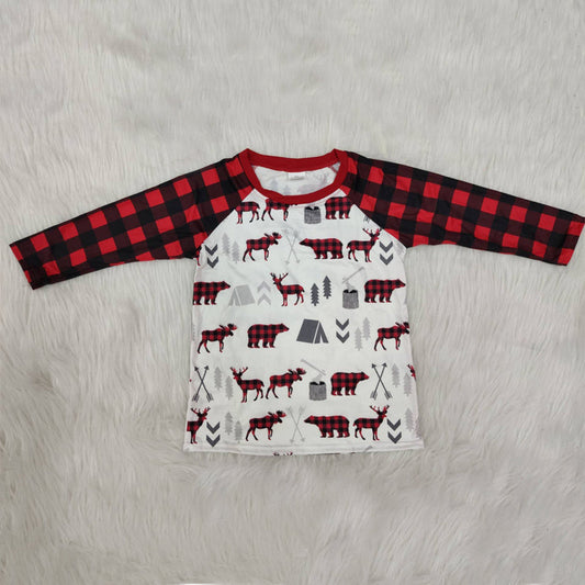 Boys Long Sleeve  Reindeer Shirt