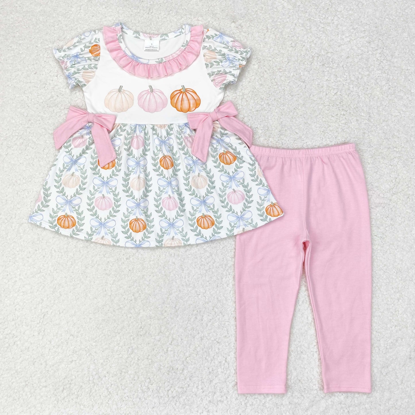 GSPO1601 Baby Girls Pumpkin Fall Pants Oufit