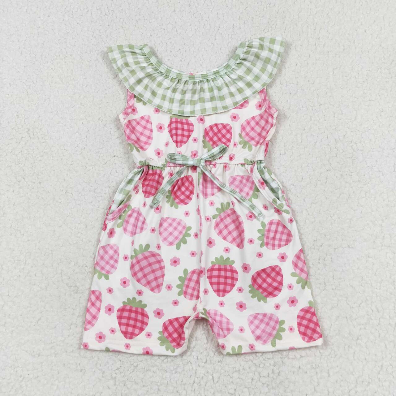 Baby Girls Summer Strawberry Jumpsuit