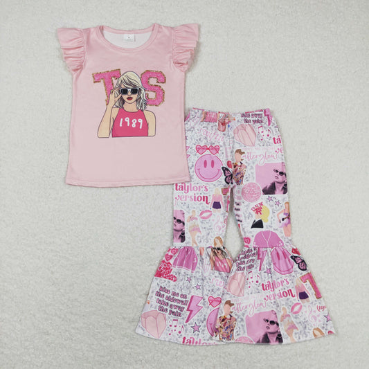 Baby Girls ST 1898 Singer Bell Bottom Pants Set