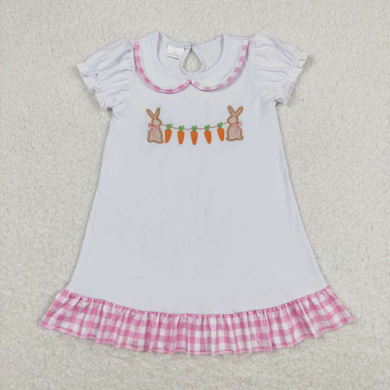 Easter Baby Girls Bunny Carrot Shorts  Sleeve Dress