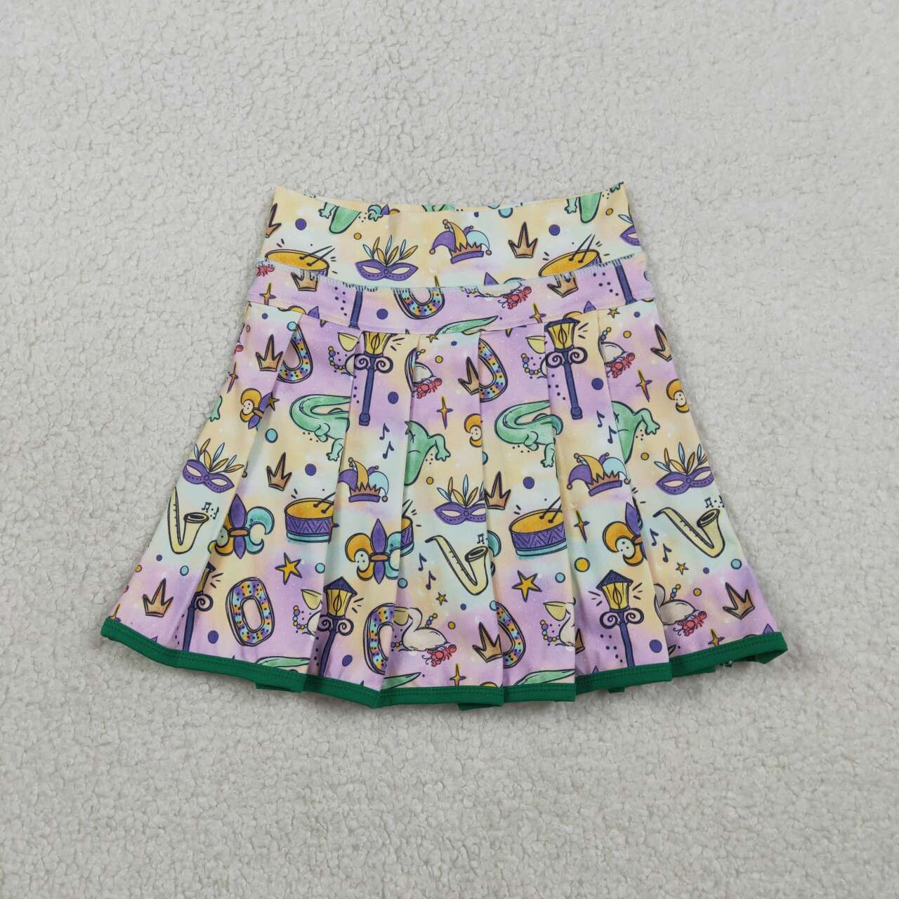 GLK0163 Kids Girls  Mardigras Active Skort