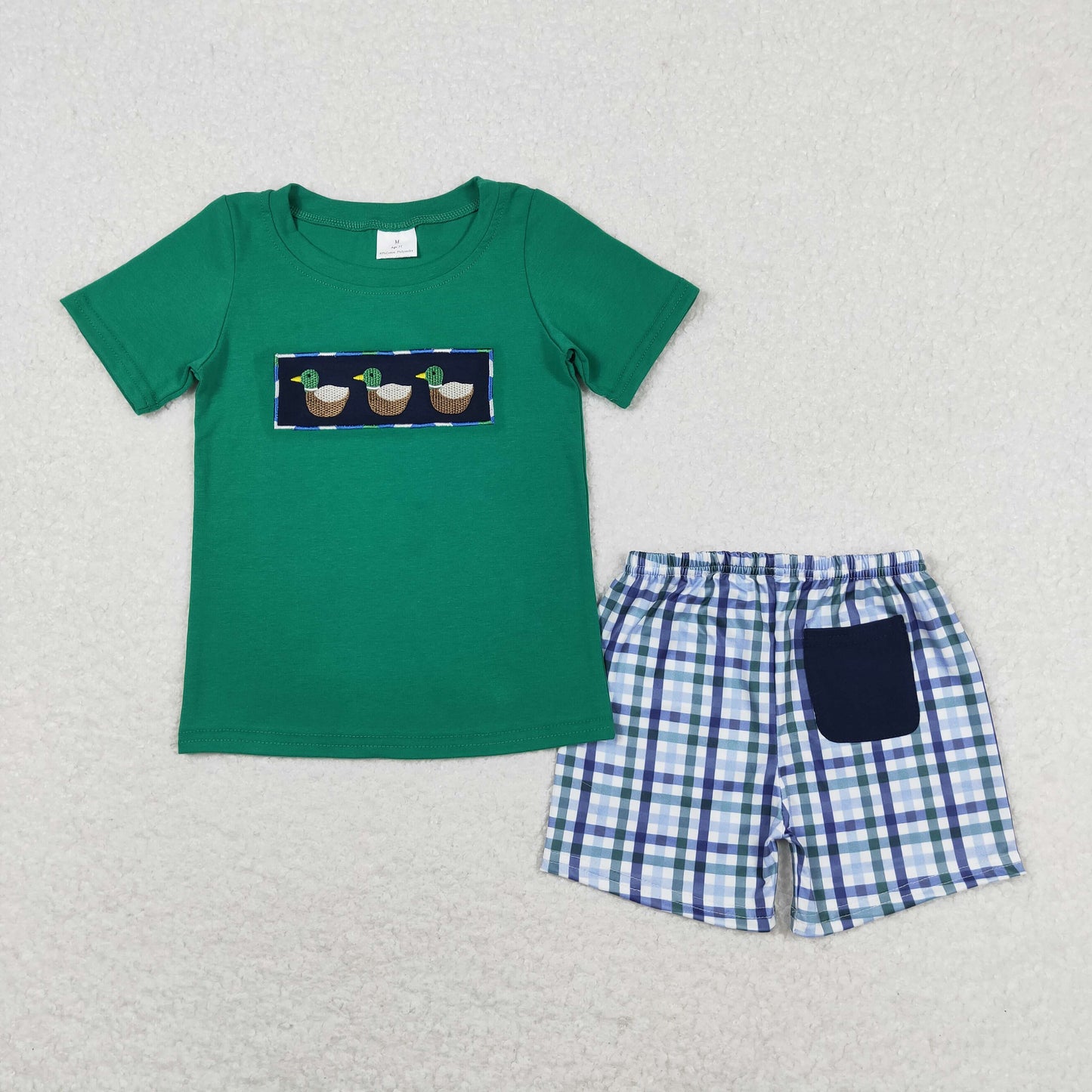 Baby Boys Embroidery Mmallard  Shorts Set