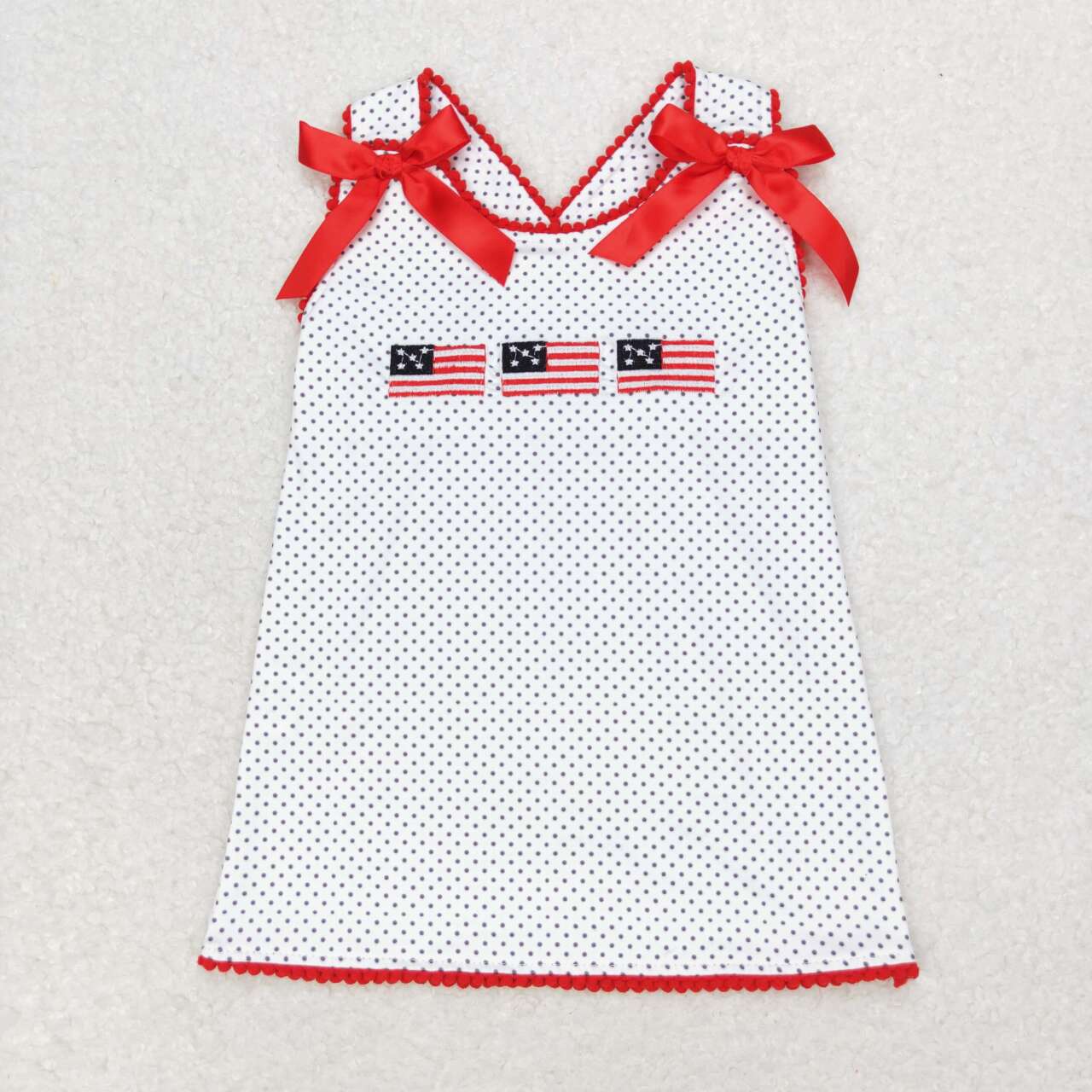 GT0599 Baby Girls July 4th USA Flag Tank Top