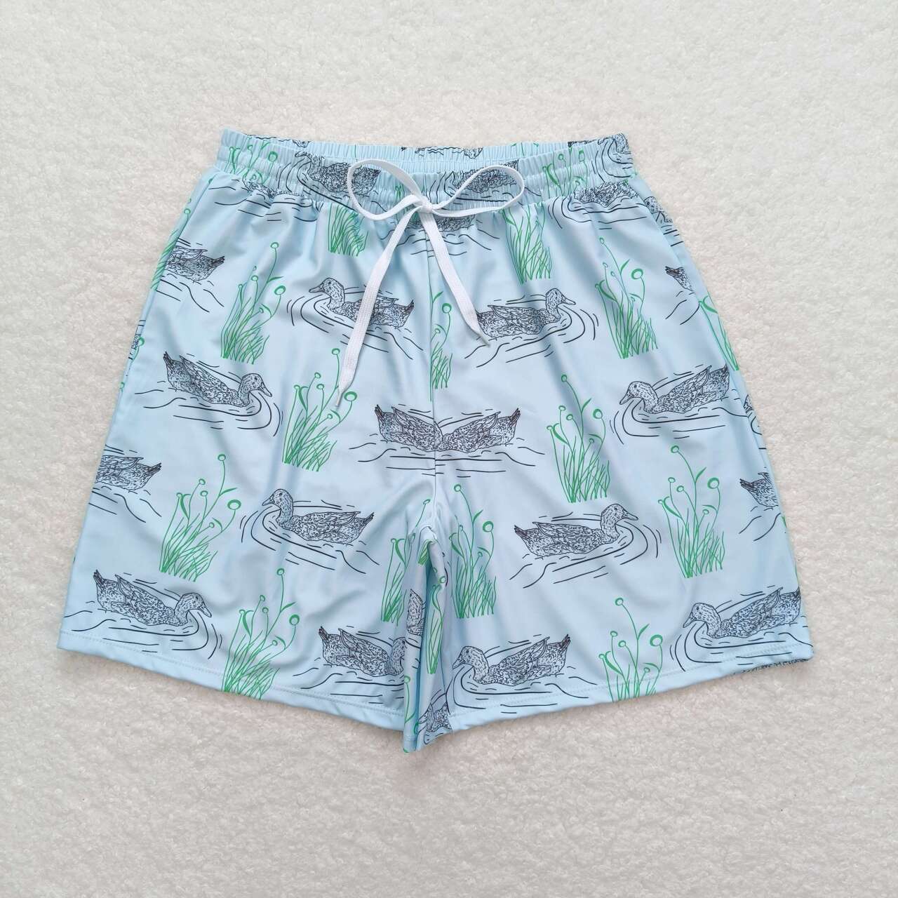 Adult Men July 4th Mallard Swimming Trunks