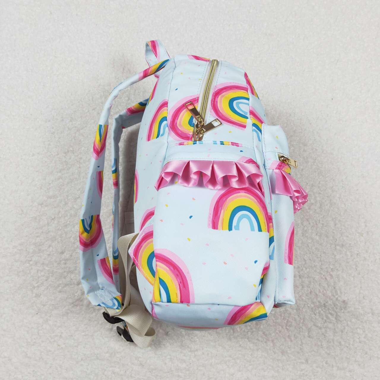 Baby Girls Coral Rainbow Backpack Bag