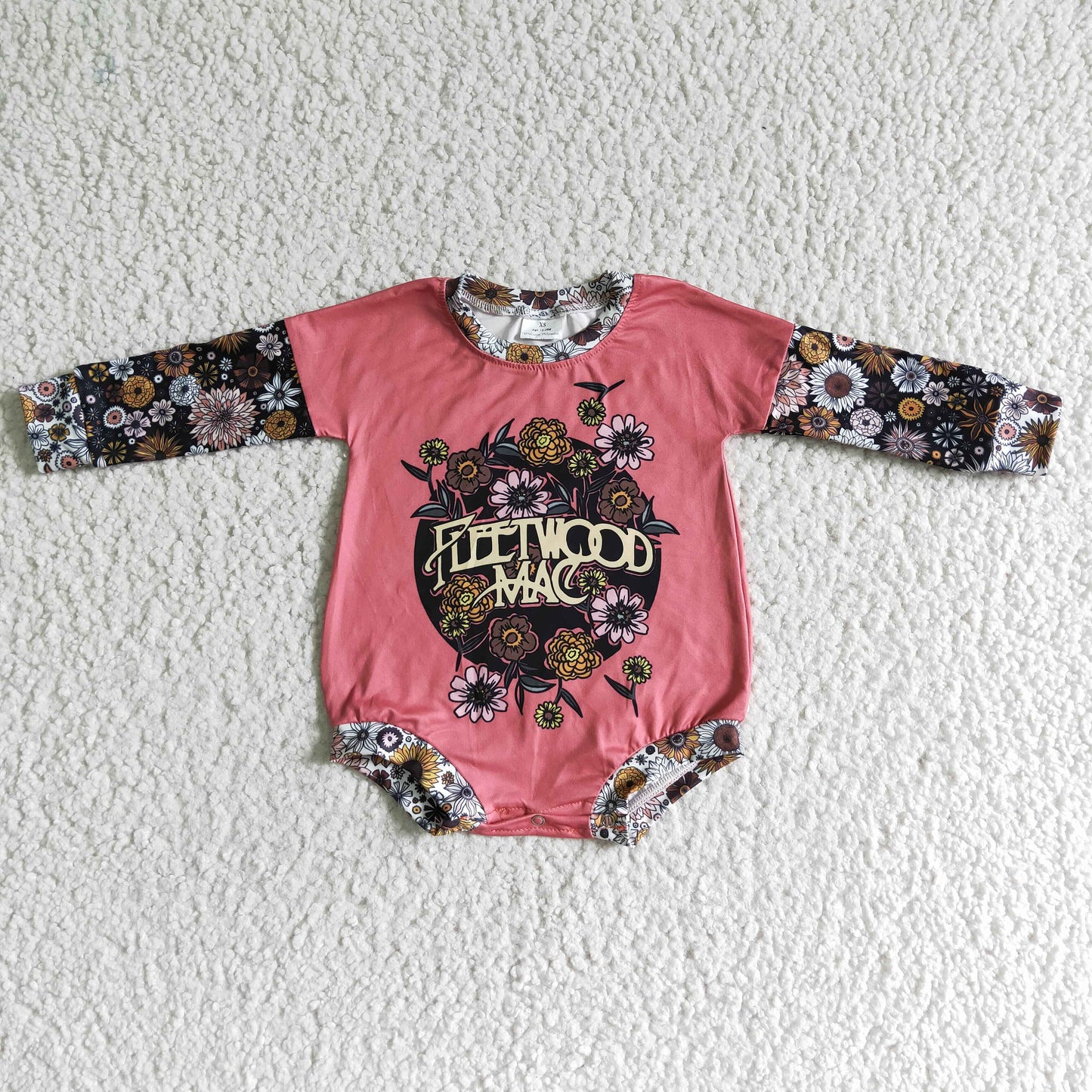 LR0020 Baby Girls Flwoers Long Sleeve Rompre Preorder