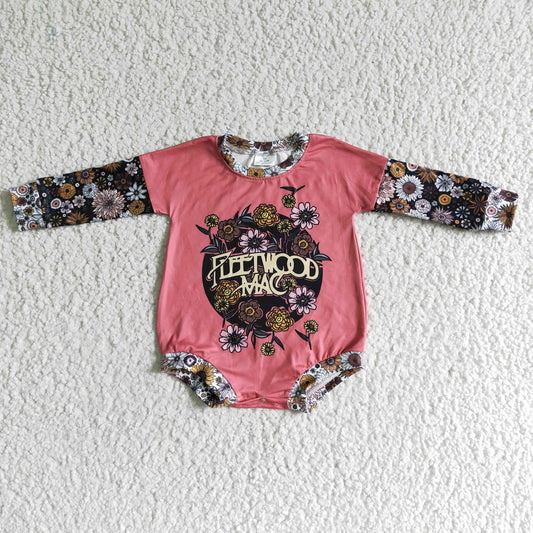LR0020 Baby Girls Flwoers Long Sleeve Rompre Preorder