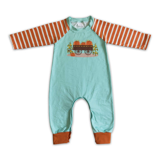 LR0046  Fall Baby Pumpkin Long Sleeve Romer