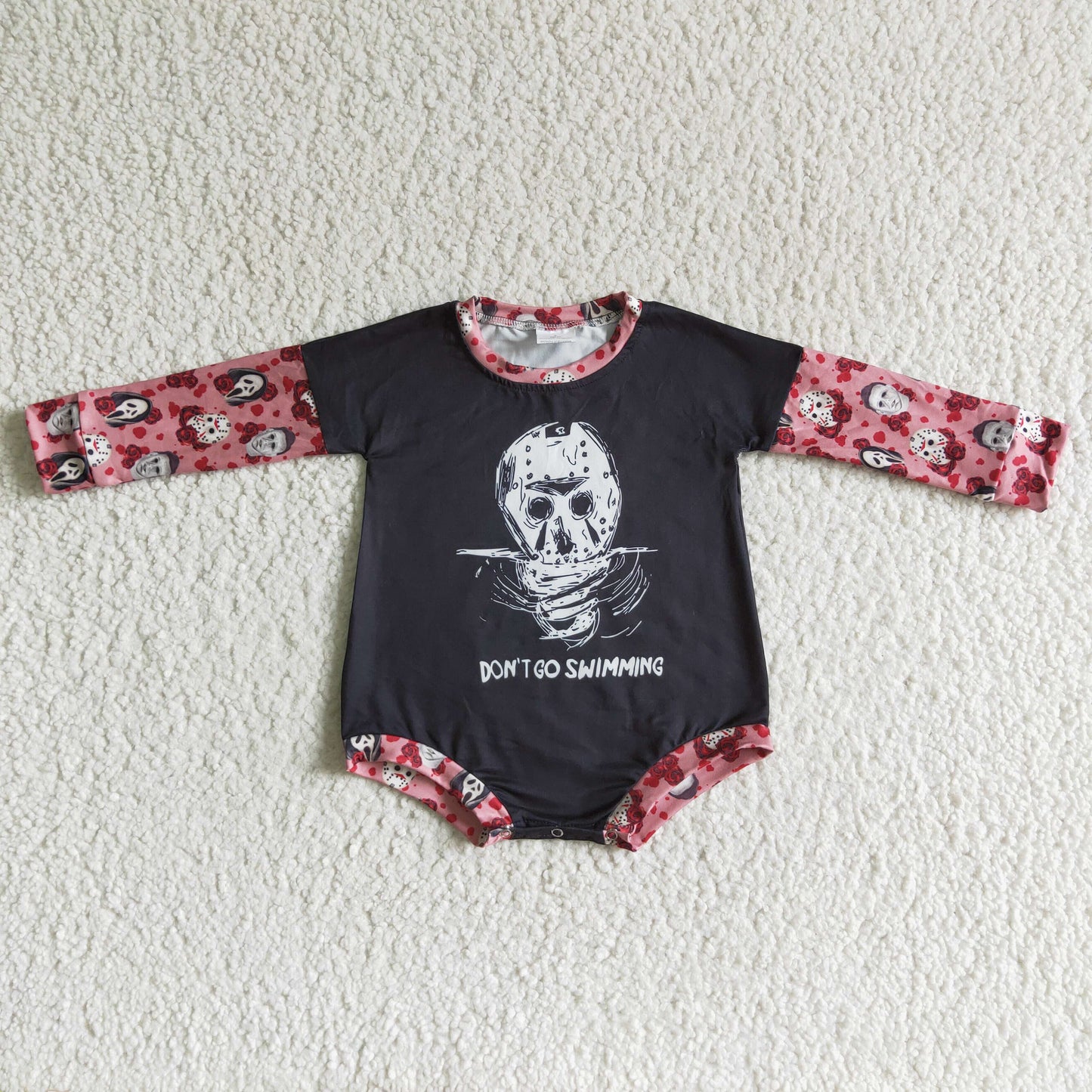 LR0124 Halloween Girls Shirt Romper