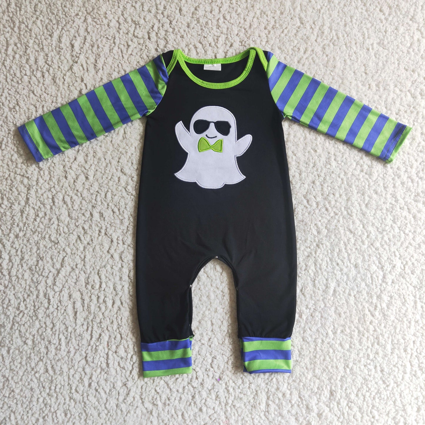 Sibling Baby Kids Applique Ghost Halloween Matching Clothes