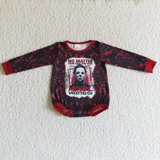 LR0143 Boys Halloween Shirt Romper